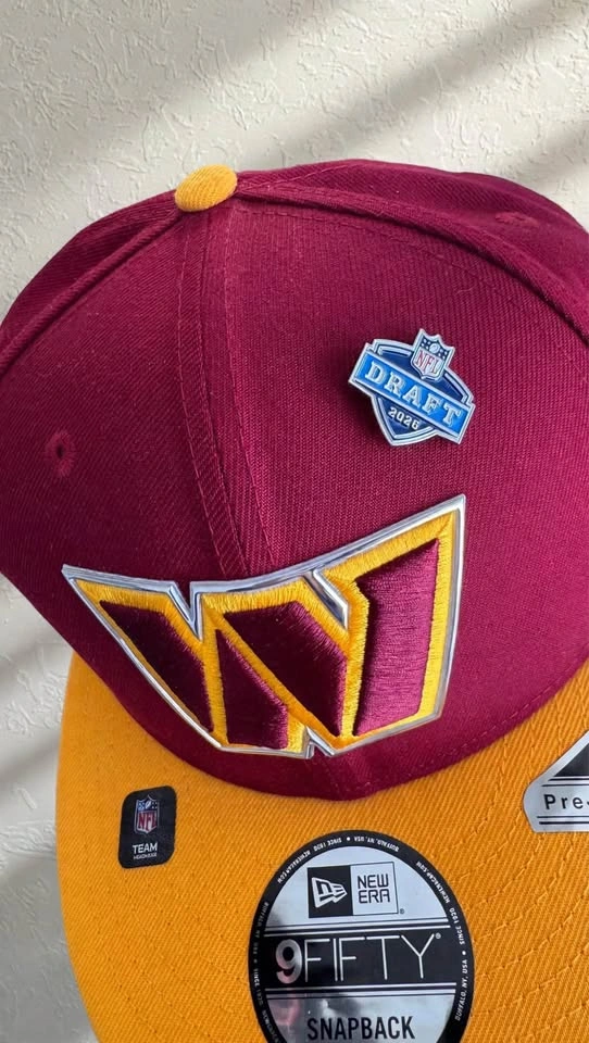 Washington Commanders 9FIFTY Snapback - NFL Draft 2026 Pin - New - photo 4