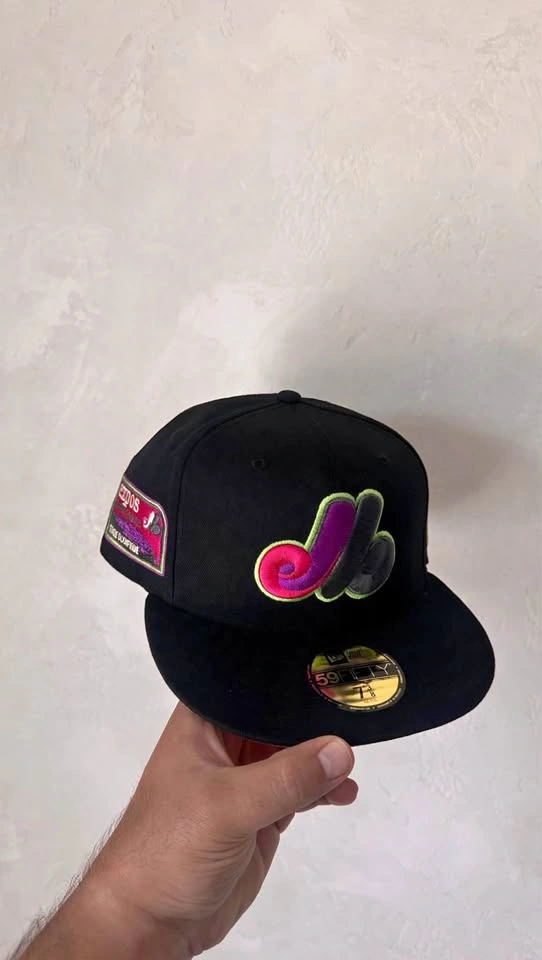 New Era 59FIFTY Montreal Expos Black - 7 3/8, 7 1/2 - Rare