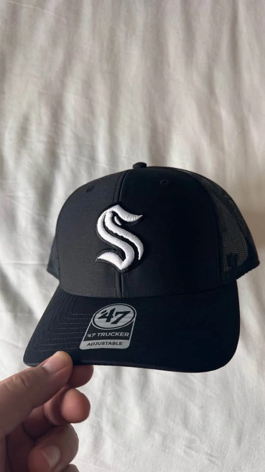 Trucker Hat Adjustable for sale - '47 NHL Seattle Kraken Black - photo 2
