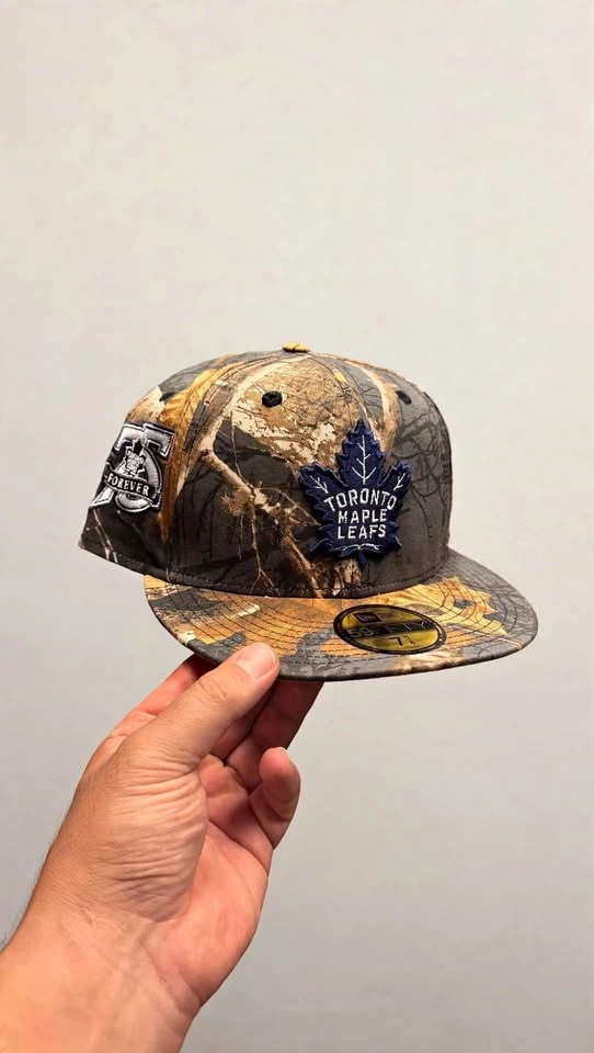 New Era 59FIFTY Maple Leafs RealTree Camo + Khaki/Blue