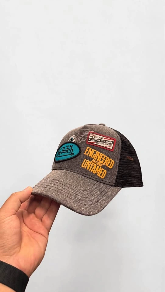 Von Dutch Trucker Hats - 4 Styles - Grey Velvet, Black, Beige, R - photo 2