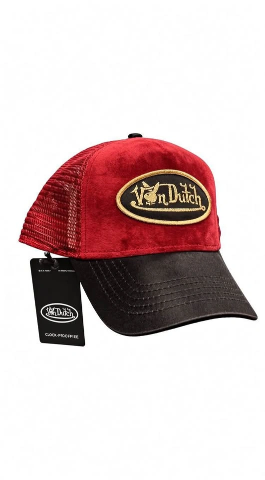 Von Dutch Trucker Hats - 4 Styles - Red, Black, Beige, Grey