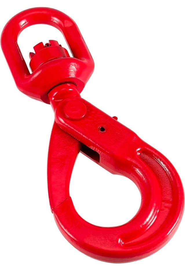 3/8" Grade 80 Forged Steel Self-Locking Swivel Crane Hook - photo 2