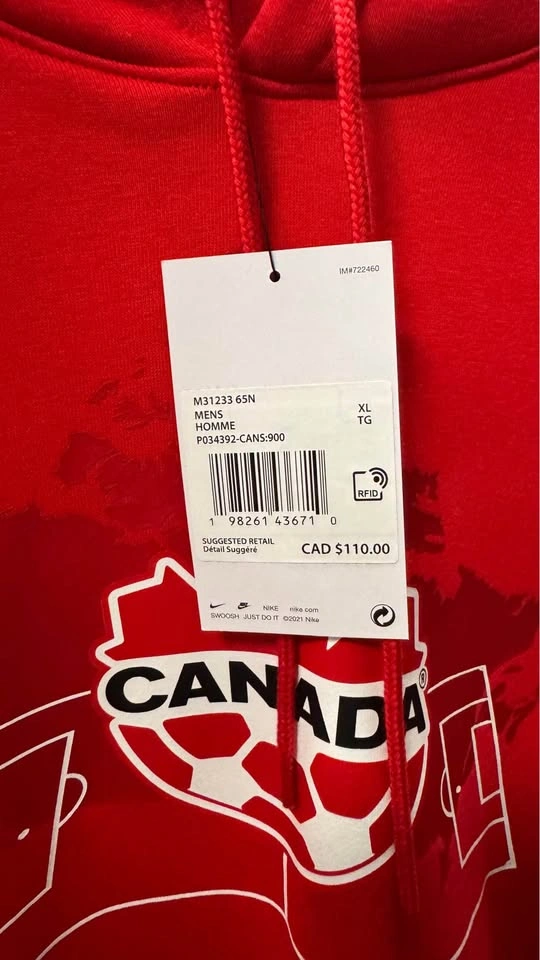 Nike Team Canada Soccer Hoodie - Brand New With Tags - photo 3