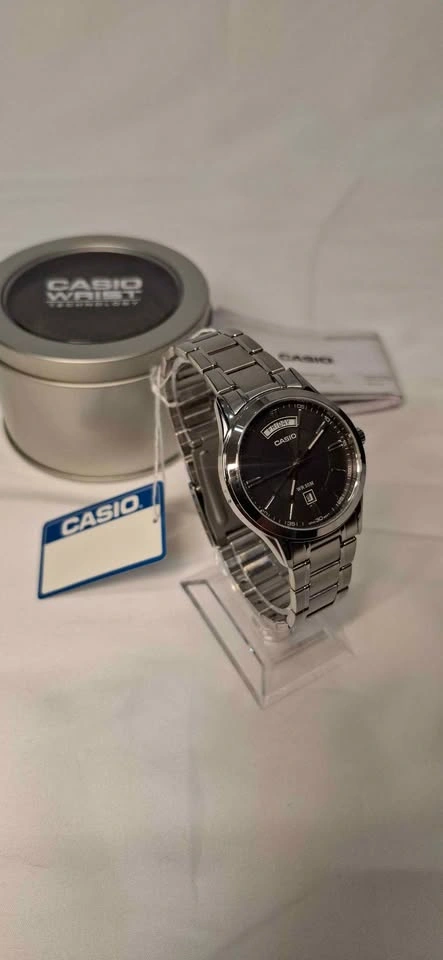 Casio Men’s Charcoal Grey Stainless Steel Watch (MTP-1381D) - photo 5