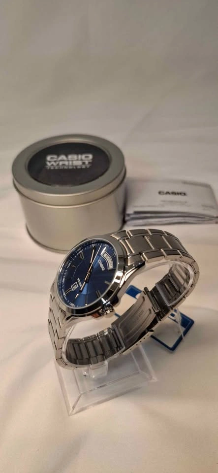 Casio Men’s Blue Dial Stainless Steel Watch (MTP-1381D-2AVDF) - photo 3
