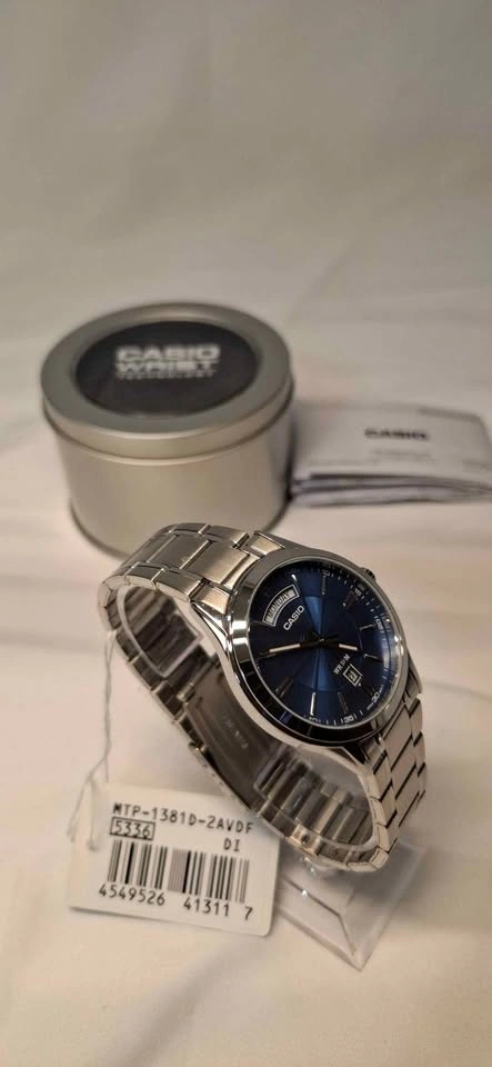 Casio Men’s Blue Dial Stainless Steel Watch (MTP-1381D-2AVDF) - photo 4