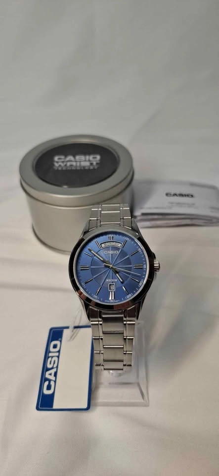 Casio Men’s Blue Dial Stainless Steel Watch (MTP-1381D-2AVDF) - photo 5
