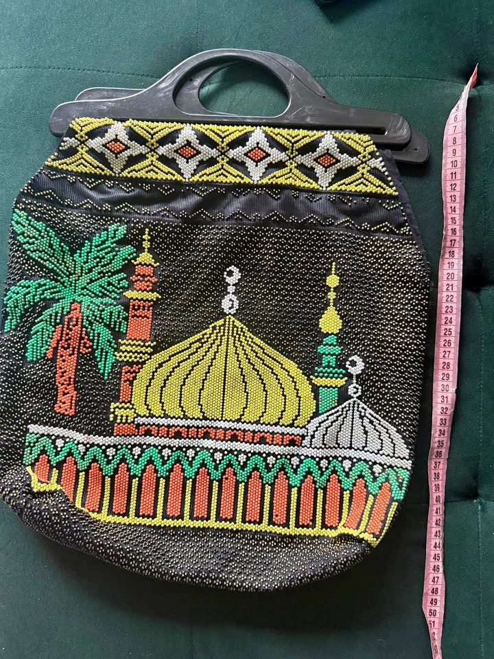 Vintage Beaded Mosque Handbag