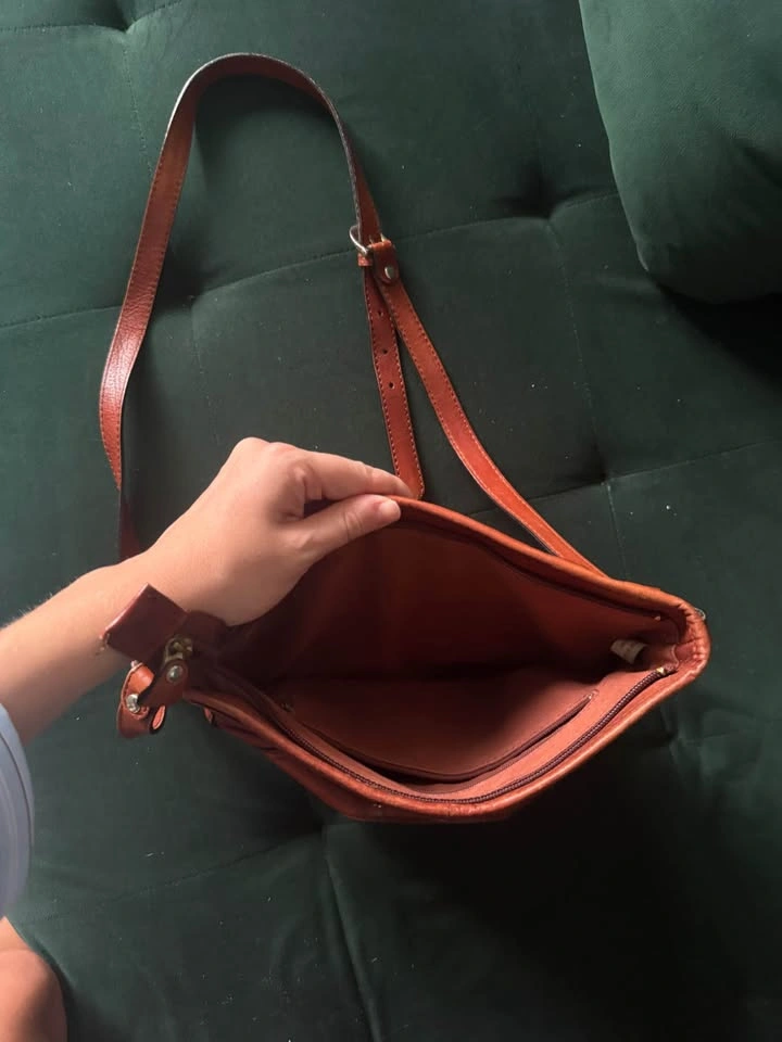 Woven Leather Crossbody Bag - photo 3