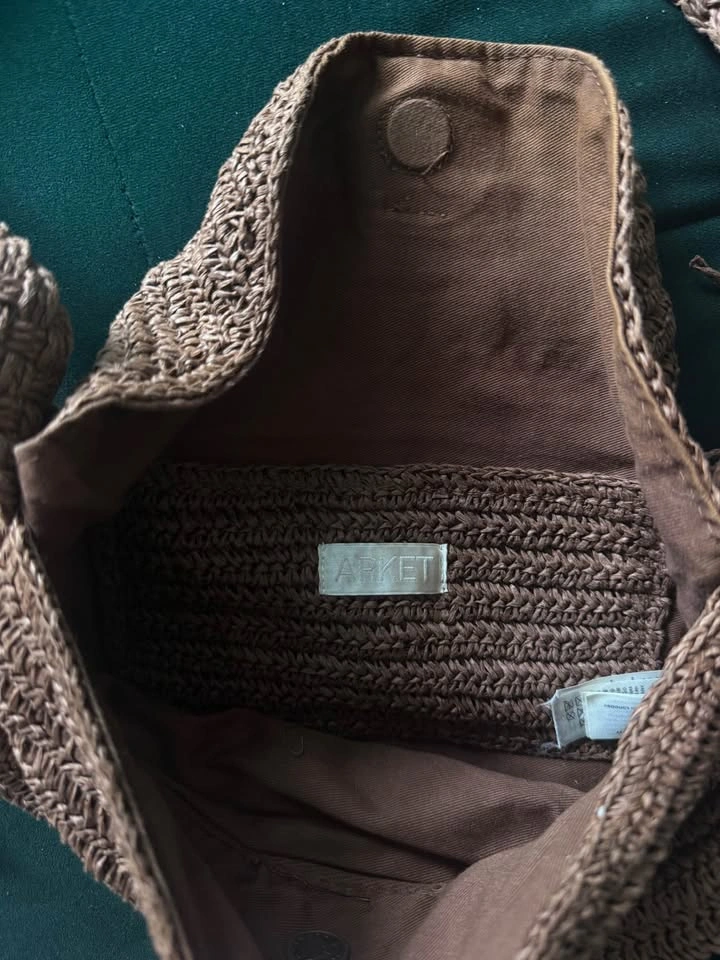 ARKET Woven Straw Crossbody Bag - photo 3