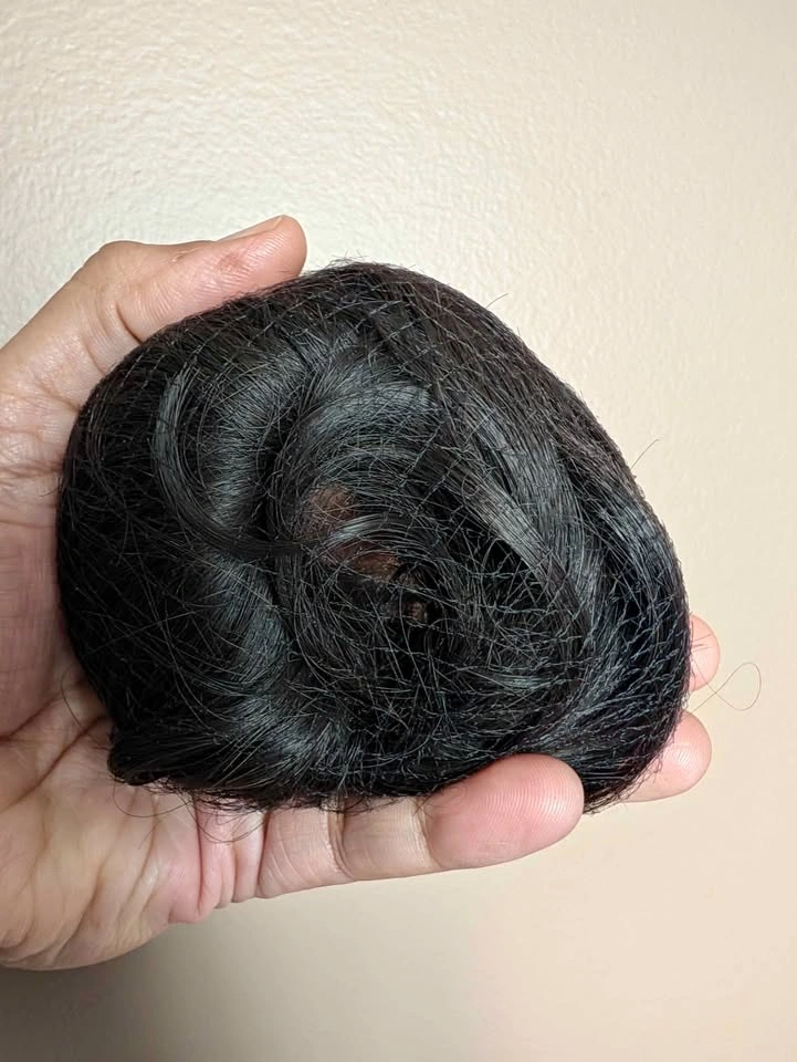 Hair Bun Extension/ scrunchie made with real hair - photo 2