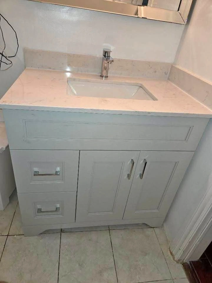 Vanity installation