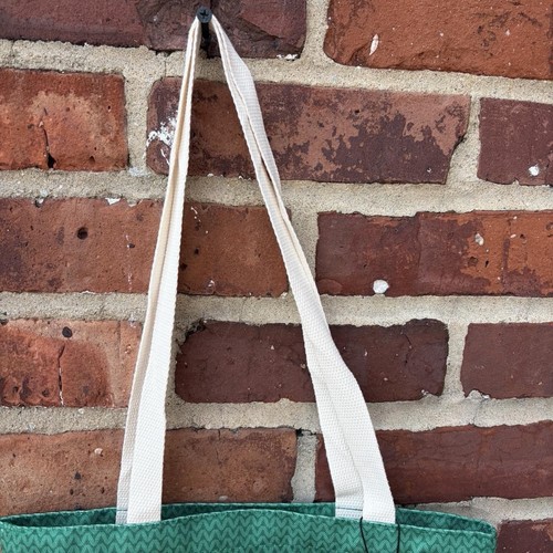 Miu Miu Parfums Striped Cosmetic Canvas Tote Bag Red Green - photo 3