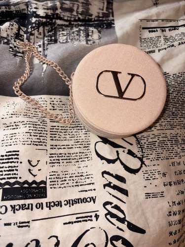 Valentino Beauty Canvas Round Pouch