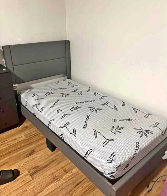 Twin Bed Frame with Bamboo Mattress