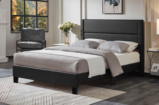 Queen size bed frame with Mattress available