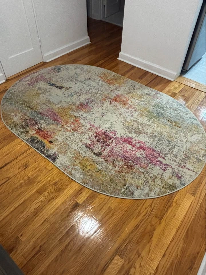Multicolor Oval Area Rug - photo 2