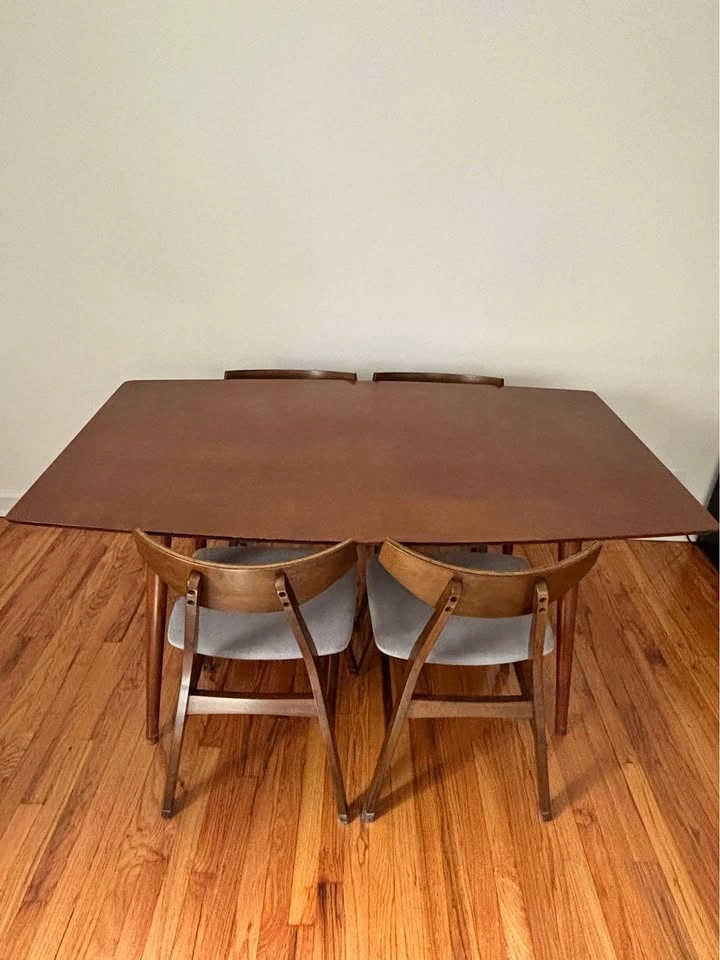 Dining Table with Four Chairs