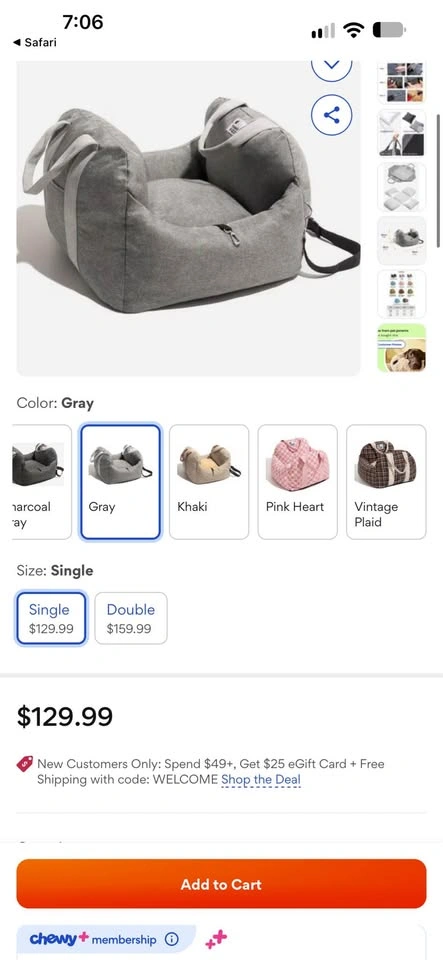 Brand New Pet / Dog Car Seat - New in Box - photo 3