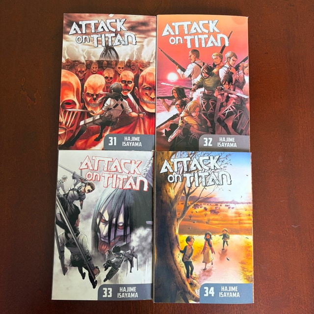 Attack on Titan Manga Books Vol. 31–34 • Final Volumes - photo 2