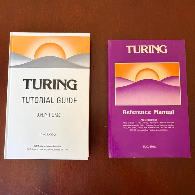 Vintage Turing Programming Books • Tutorial + Reference Manual