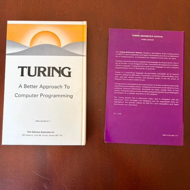 Vintage Turing Programming Books • Tutorial + Reference Manual - photo 2