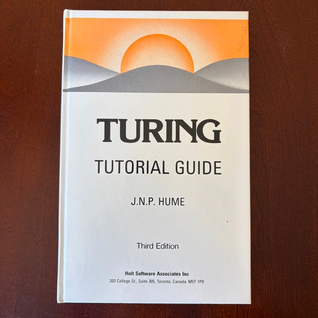 Vintage Turing Programming Books • Tutorial + Reference Manual - photo 3