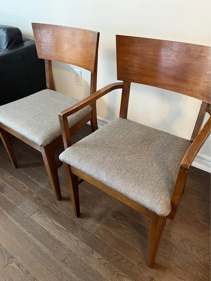 Mid-Century Modern Wood Dining Chairs - Set of 6 - photo 4
