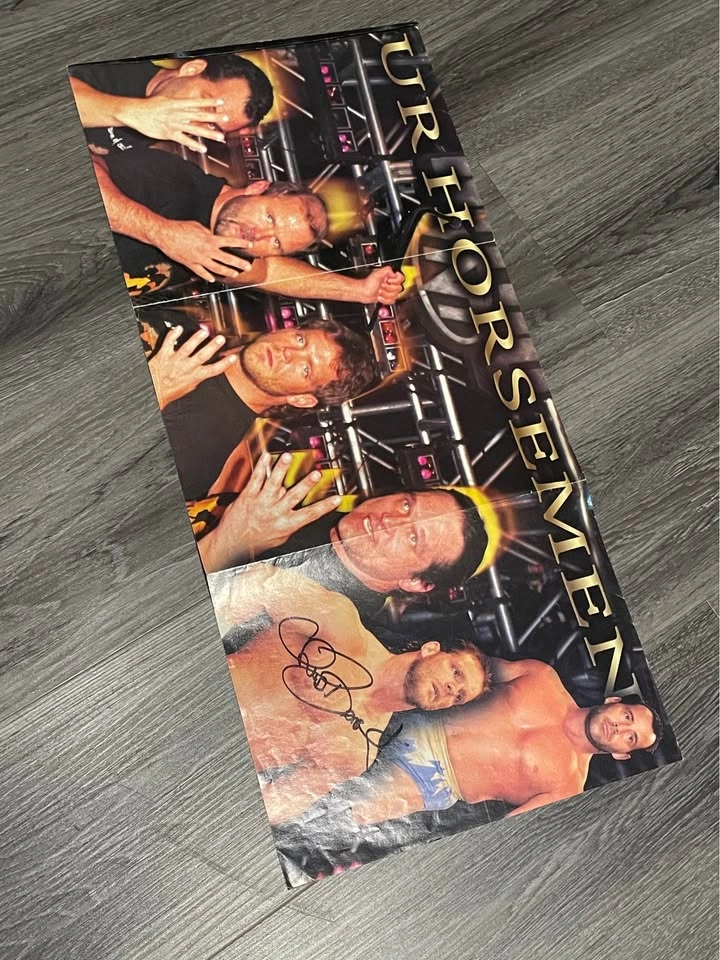 Four Horsemen & Mankind Double-Sided Poster (Chris Benoit Autogr - photo 2