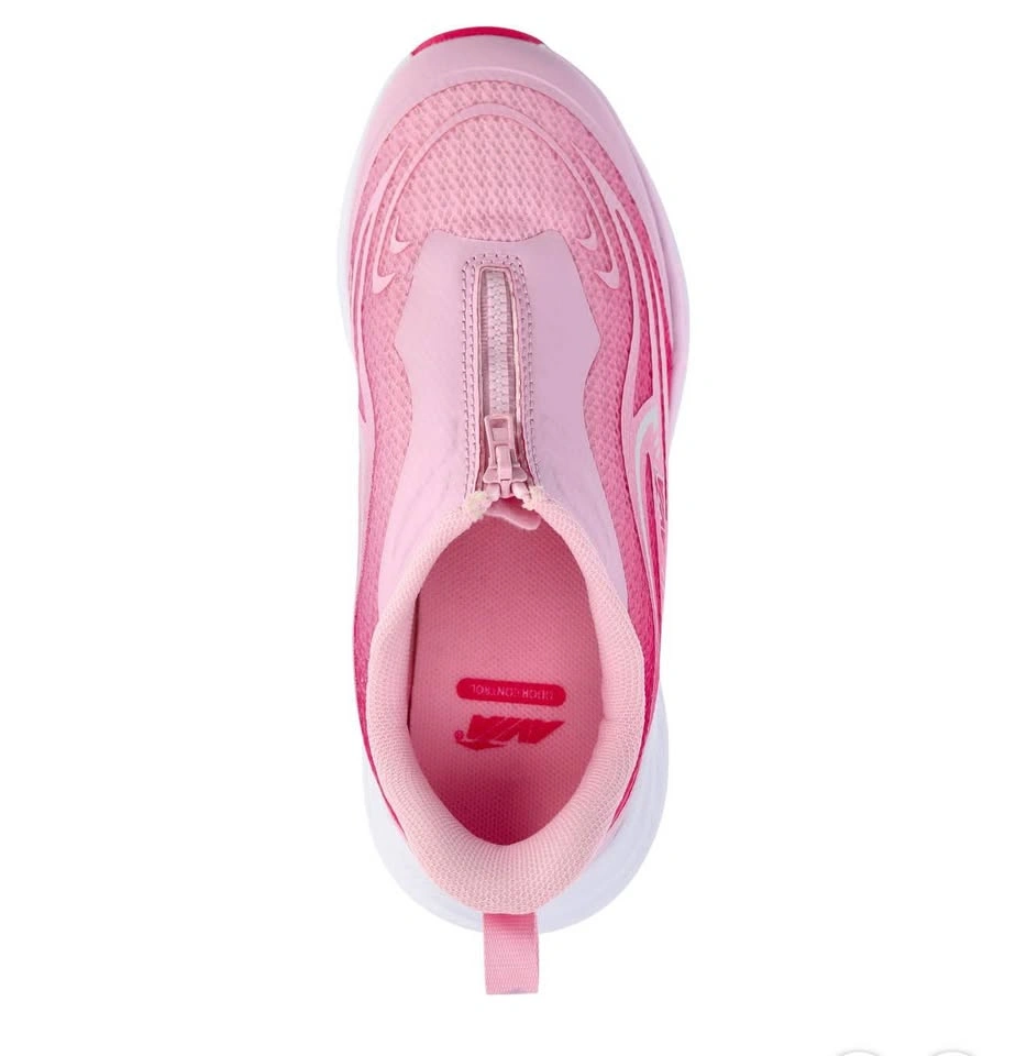 Avia Kids Zip Easy-On Athletic Running Sneakers - Pink - Size 4 - photo 3