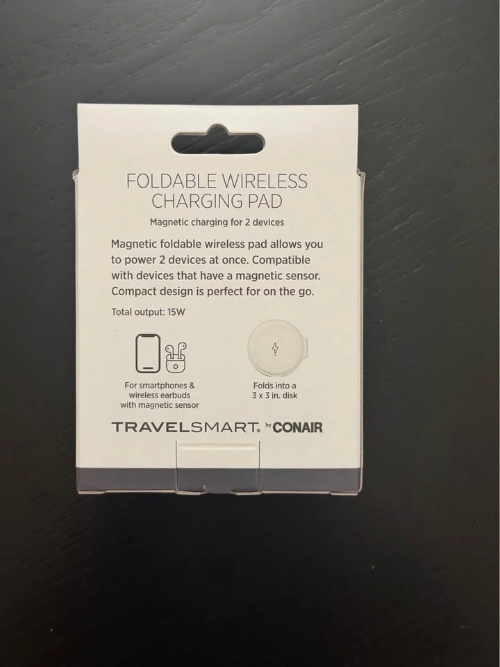 TravelSmart by Conair Foldable Magnetic Wireless Charging Pad - photo 2