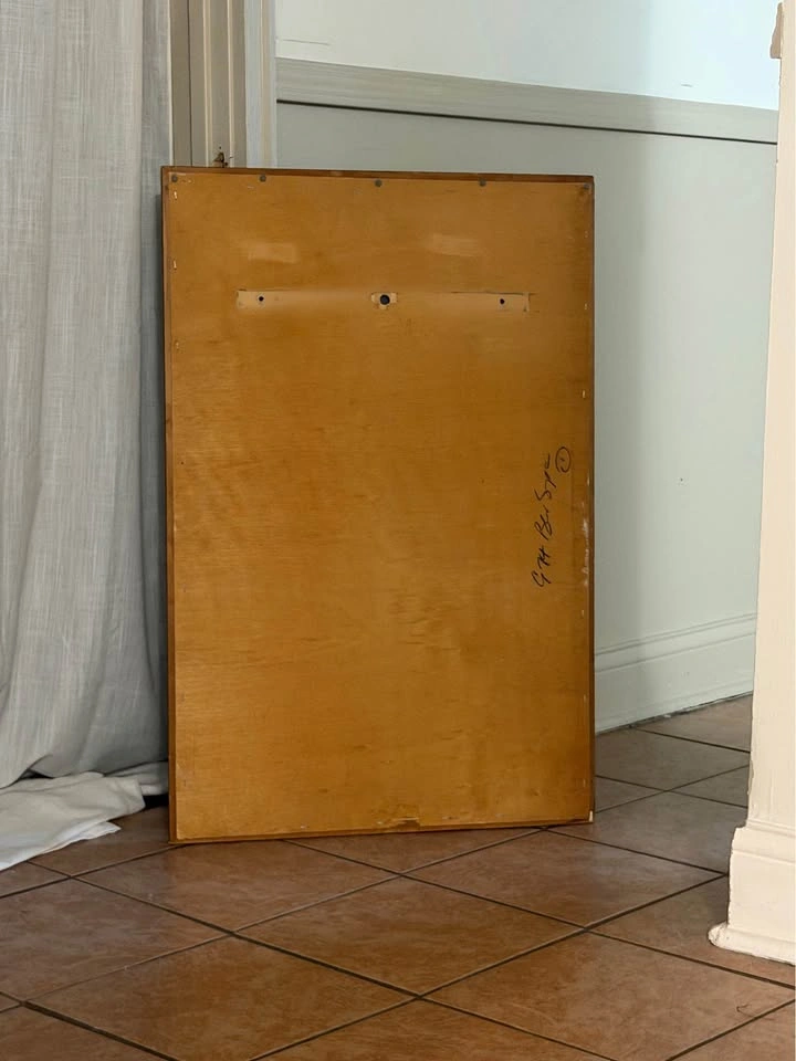 Vintage Wood Framed Wall / Vanity Mirror – 24" x 36" - photo 2