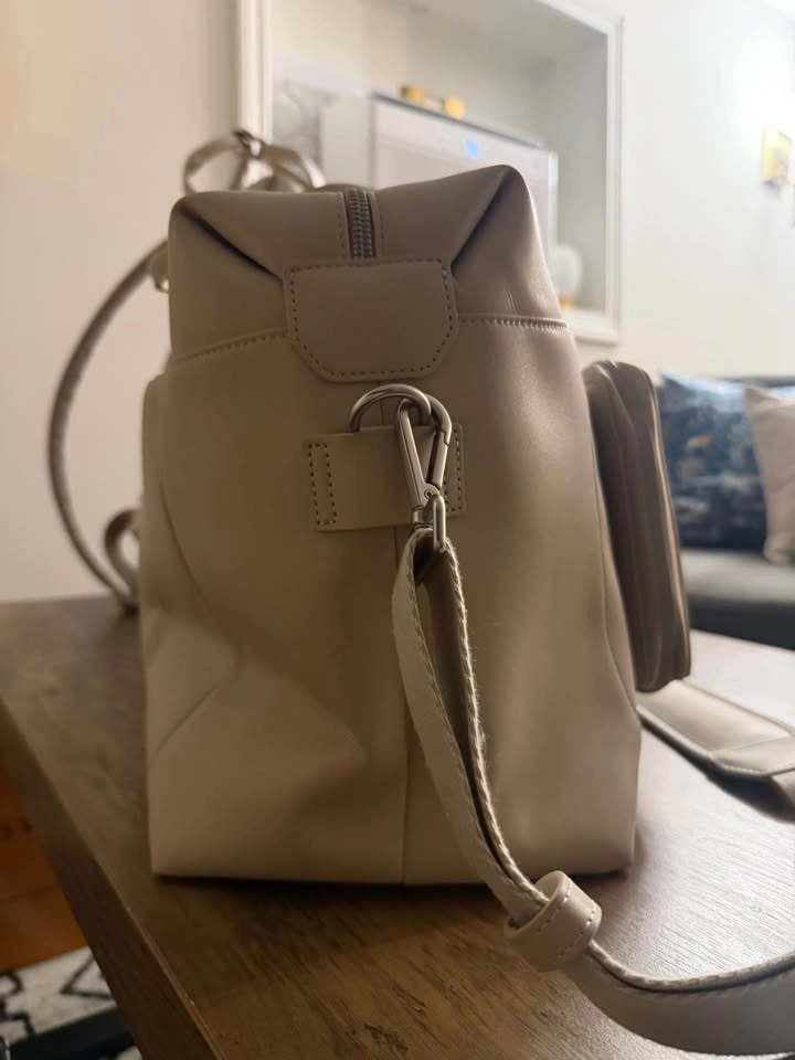 Monos Metro Duffel & Metro Backpack Set – Ivory Vegan Leather - photo 3