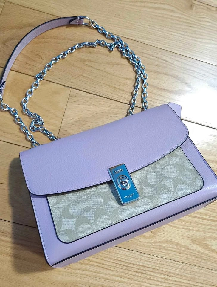 [GOOD CONDITION] COACH Lane Shoulder Bag Signature Canvas