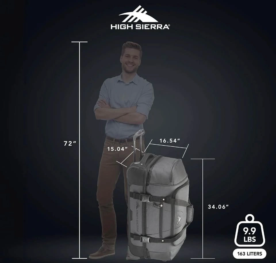 High Sierra Fairlead 34” Drop Bottom Wheeled Duffel Bag - photo 2