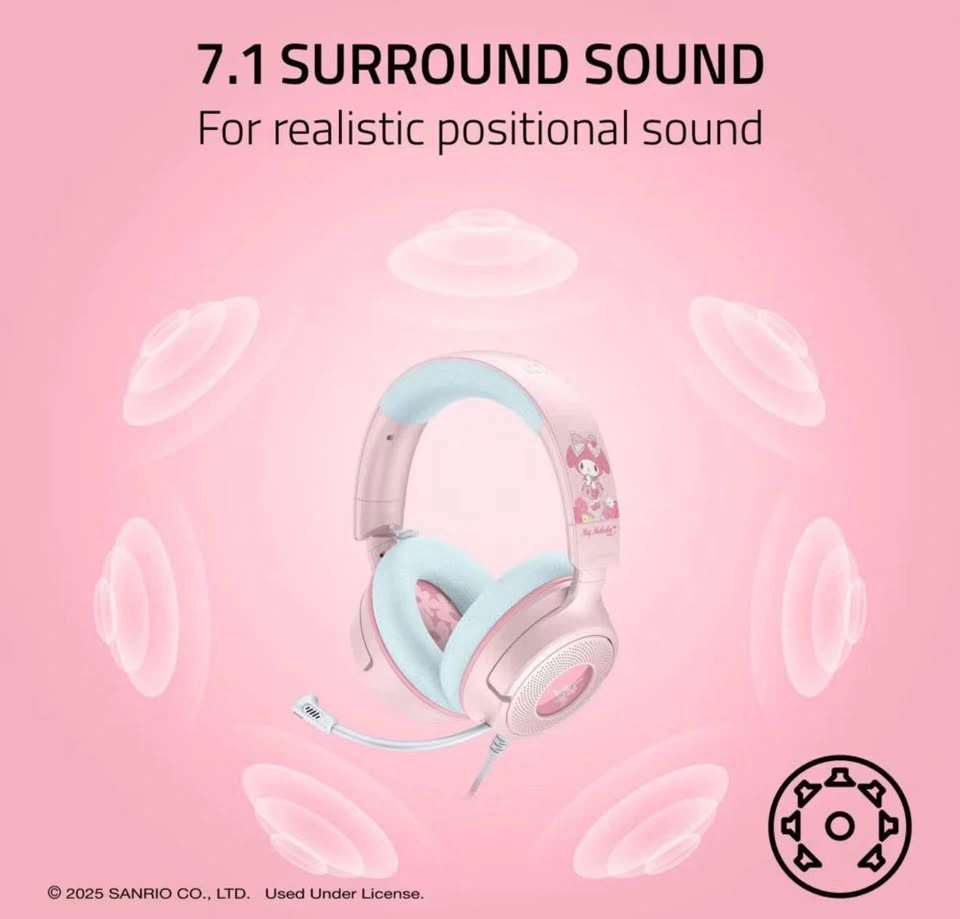 Razer Kraken V4 X My Melody Wired Gaming Headset - photo 4