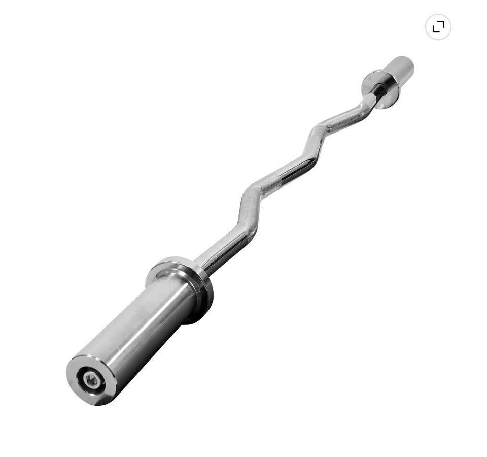 Brand New Signature Fitness 4FT Olympic EZ Curl Bar