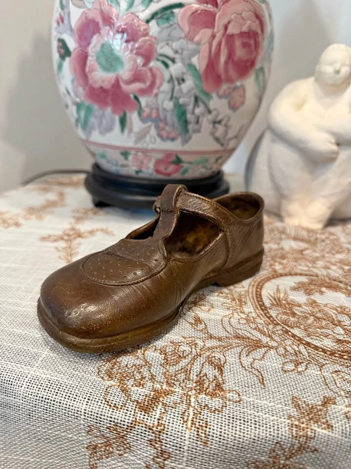 Antique Victorian Brass Child’s Mary Jane Shoe