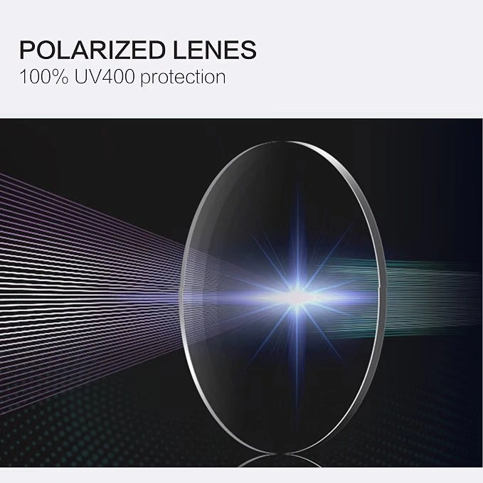 ZENOTTIC Round Polarized Sunglasses (Black Frame / Blue Lens) - photo 5