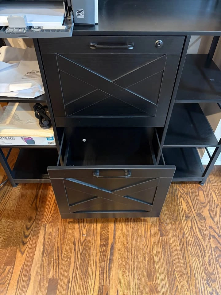 Tall File cabinet with drawers and shelves - photo 3