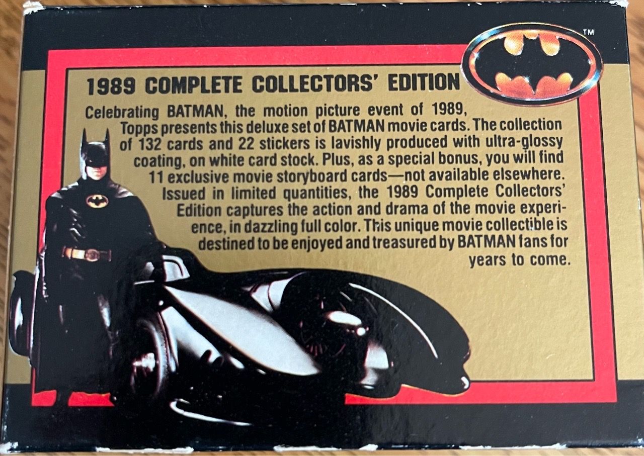 Vintage 1989 Topps Batman Movie & Deluxe Reissue Trading Card Se - photo 2