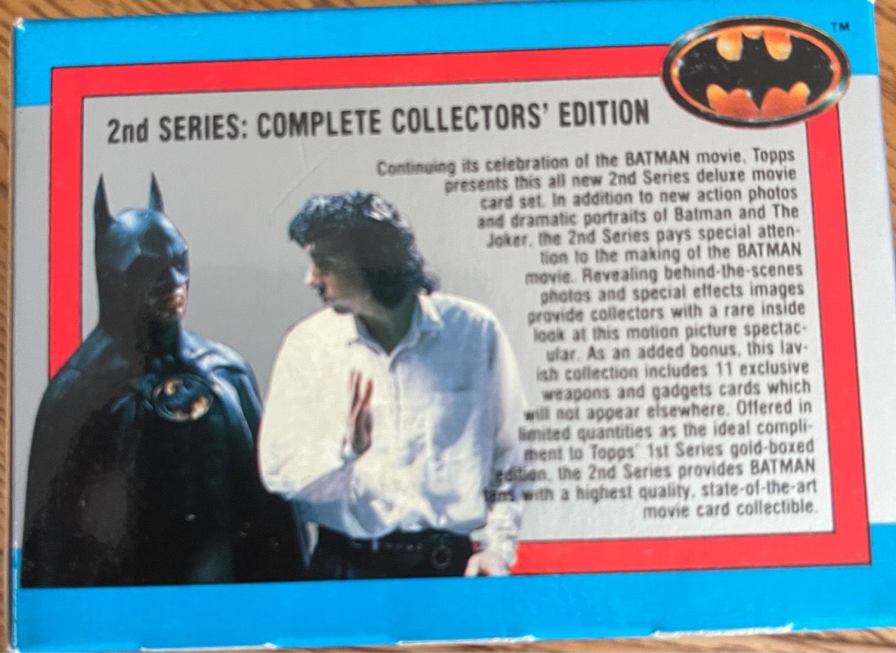 Vintage 1989 Topps Batman Movie & Deluxe Reissue Trading Card Se - photo 3