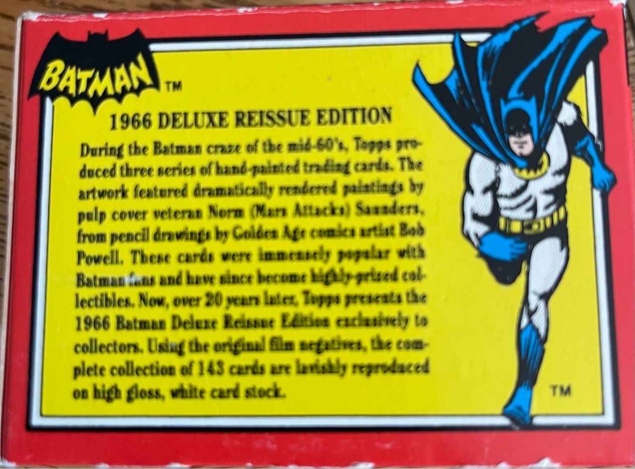 Vintage 1989 Topps Batman Movie & Deluxe Reissue Trading Card Se - photo 4