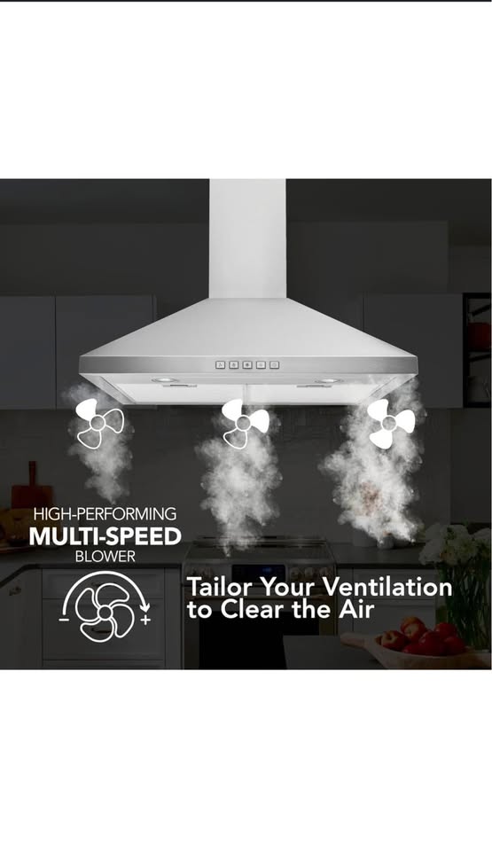 Soonye Wall Mount Range Hood – 30” (Model: SOP07-30) - photo 3