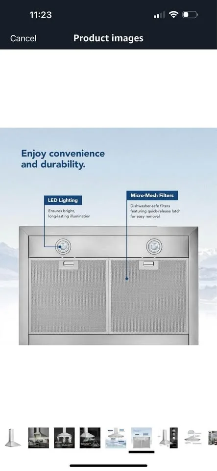 Soonye Wall Mount Range Hood – 30” (Model: SOP07-30) image indicator(6)