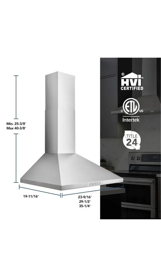 Soonye Wall Mount Range Hood – 30” (Model: SOP07-30) image indicator(7)