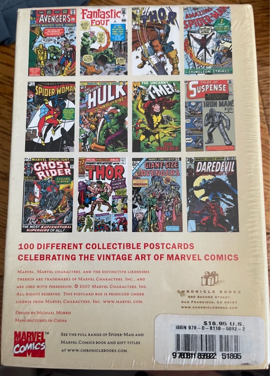 The Art of Vintage Marvel: 100 Collectible Postcards Set - photo 3