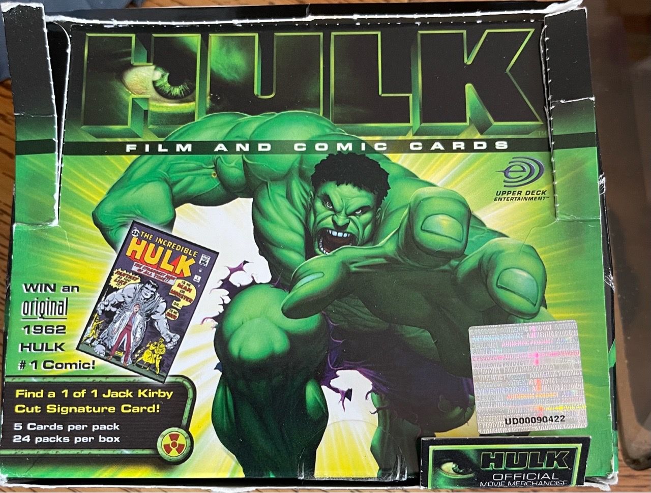 Upper Deck Hulk Film and Comic Trading Cards Box Set