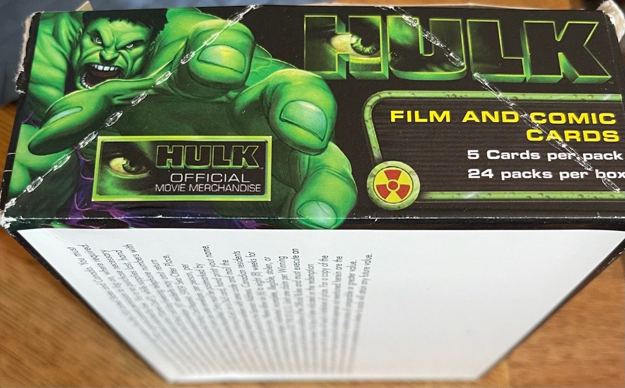 Upper Deck Hulk Film and Comic Trading Cards Box Set - photo 3